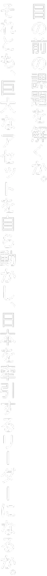 目の前の課題を解くか、巨大なアセットを自ら動かし日本を牽引するリーダーになるか